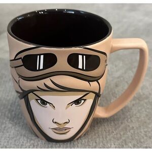Star Wars 3D Rey Skywalker Jedi Master Mug Disney store 12 oz The Force Awakens